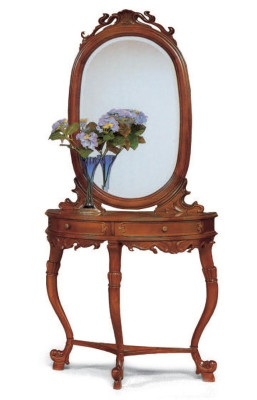 Italiaanse meubels 2-delige set Meubelstijl StileElisa console tafel Spiegel Hout Nieuw