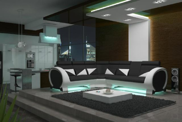 HOEK BANK LEDEREN BANK LEDEREN SALON HOEK BANK DESIGN BANK met USB LEDEREN BANK