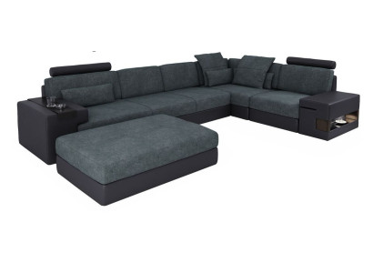 L-vormig zitmeubilair zitkussens NIEUW houten hoekbank gestoffeerde meubelen woonlandschap