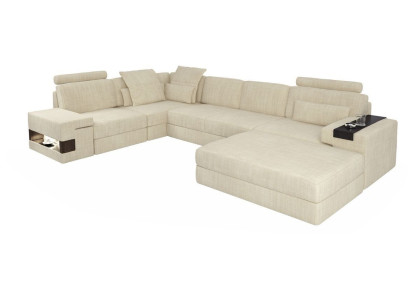 Textielbank L-vorm Bank Meubels Woonkamer Hoek Ontwerp Modern Zacht Stijl 2-dlg.Set