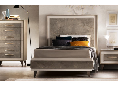 Bedden Bed Bed Gestoffeerd Hout Ontwerper Hotel Ontwerp arredoclassic 120 cm