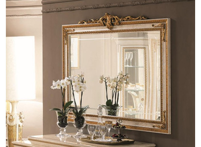 Wandspiegel met houten frame Gouden spiegel Hangspiegel Muurspiegel Woonkamer Nieuw