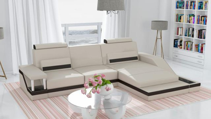 Hoekbank woonlandschap bank USB hoekstel leer textiel stof op maat gemaakt