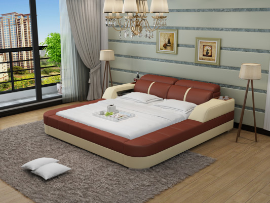 Waterbed Hotel Dubbel Bed Bedden Compleet Lederen Bed Hoesbed Water LB8823
