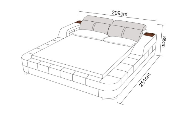 Waterbed Hotel Dubbel Bed Bedden Compleet Lederen Bed Hoesbed Water LB8823