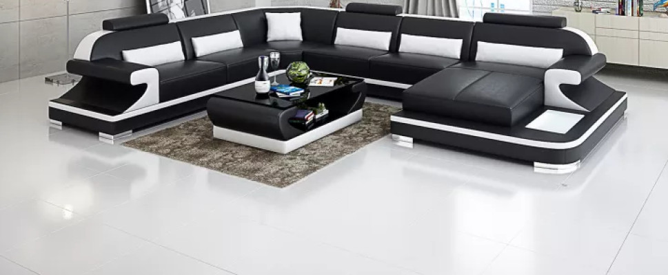 Ontwerp Bank Hoekbank Bankstel Bank Sofa's Banken Tafel 2-delig. Woonlandschap