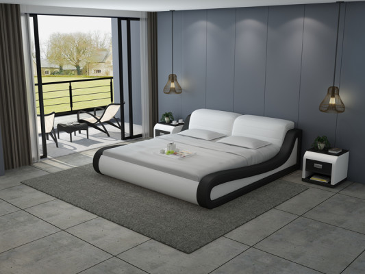 Waterbed Hotel Dubbel bed Bedden + USB Compleet Leren Bed Waterboxspring