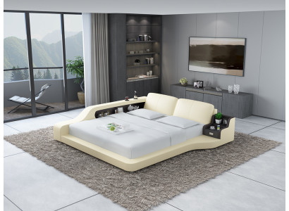 Waterbed Hotel Dubbel Bed Bedden Compleet Lederen Bed Gestoffeerd Bed Water LB8841
