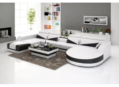 Eckbank Sofa Kussen Hoekgroep Woonlandschap Leren bank Banken Banken 2dlg.