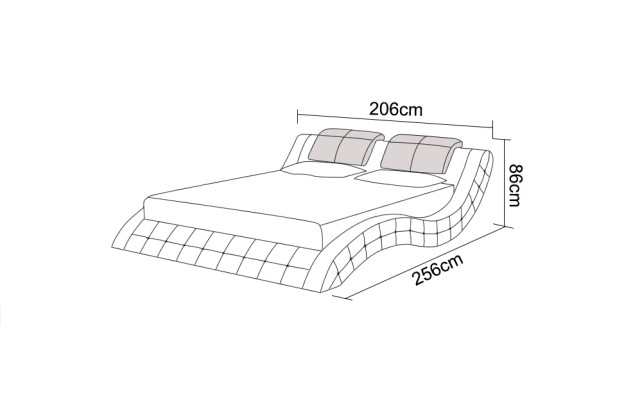 Waterbed Hotel Dubbel Bed Bedden Compleet Lederen Bed Gestoffeerd Bed Water LB8824