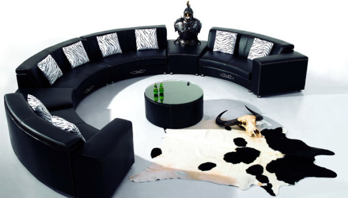 Ronde bank met USB bank Grote XXL woonlandschap Hoekbank Ronde Bank Hoekbekleding