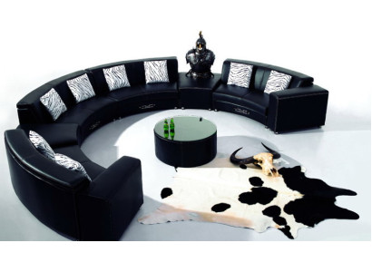Ronde bank met USB bank Grote XXL woonlandschap Hoekbank Ronde Bank Hoekbekleding