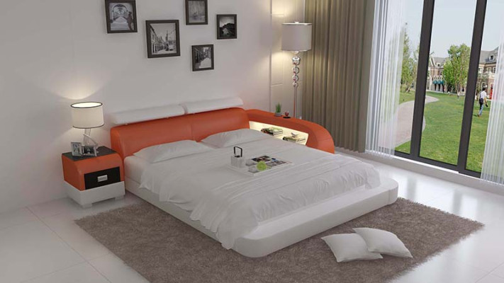 Waterbed Hotel Dubbel Bed Bedden Compleet Lederen Bed Gestoffeerd Bed Water LB8801