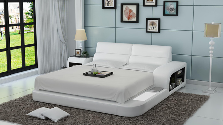 Waterbed Hotel Twee Bed Bedden Compleet Lederen Bed Gestoffeerd Bed Water LB8805