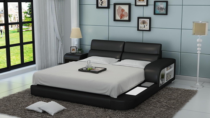 Waterbed Hotel Twee Bed Bedden Compleet Lederen Bed Gestoffeerd Bed Water LB8805
