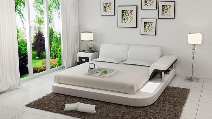 Watebedhotel Tweepersoonsbed Bedden Compleet Lederen Bed Bekleed Bed Water
