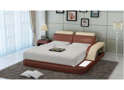 Waterbed Hotel dubbel bed bedden Complete leren bed gestoffeerd bed water LB8814