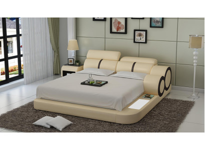 Waterbed Hotel Dubbel Bed Bedden Compleet Lederen Bed Gestoffeerd Bed Water
