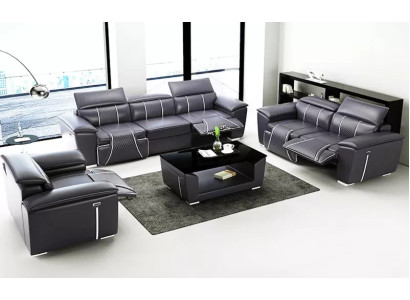 Sofaset 3-zits Set Design Bank Bank Modern Tafel Nieuw