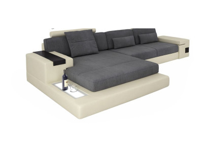 Luxe bank hoek bank meubels woonkamer L-vorm modern design textiel stof