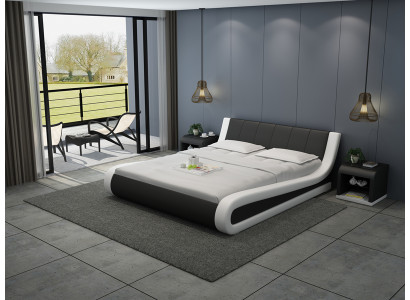 Waterbed Hotel tweepersoonsbedden compleet lederen bed gestoffeerd bed water + USB