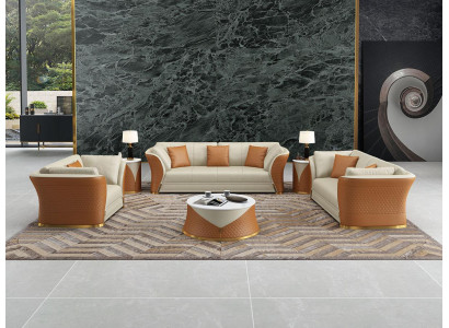 Exclusieve designmeubels 32-zits woonlandschap bankstel set 2-delig.