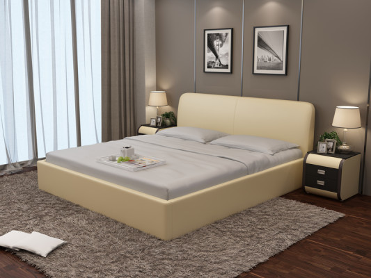 Wasserbett Hotel Tweepersoonsbed Volledig waterbed Lederen bed, gestoffeerd waterbed LB8836
