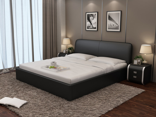 Wasserbett Hotel Tweepersoonsbed Volledig waterbed Lederen bed, gestoffeerd waterbed LB8836
