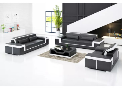 Design bankstel 3-zitter set, design bank gestoffeerd banken bank luxe nieuw