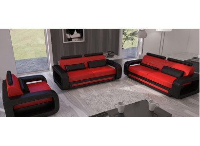 Bankstel Bank Bank Bekleding Lederen Banken Banken 3+2+1 Davos Set Set Nieuw