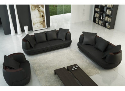 Bankstel met USB-bankbekleding leren bank 3+2+1 klassieke bankstelstoelen NIEUW