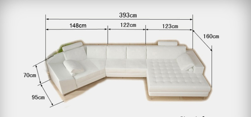 Moderne textiel bank hoekbank gestoffeerde woonkamer L-vorm woonlandschap USB hoekbank