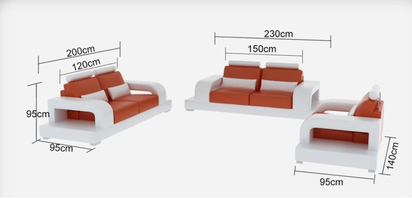 Leren bank bankstel woonlandschap 3+2+1 zits + USB set ontwerp modern sofa