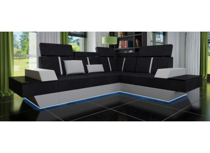 Ontwerp woonlandschap bank hoekbank USB-stof textiel leer op maat gemaakte hoekbank