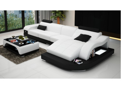 Hoekbank met USB-bekleding hoekbank woonlandschap hoekbank designbank PHM3375