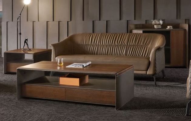 Sofaset Ontwerpsbank Beklede Bank Leren Bank Modern Nieuw 311