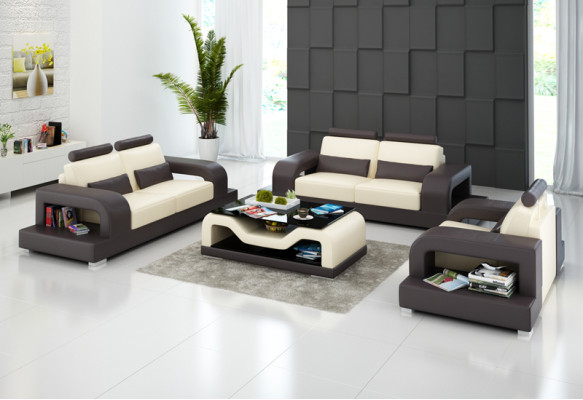 Leren bank bankstel woonlandschap 3+2+1 zits bankstel modern design bank