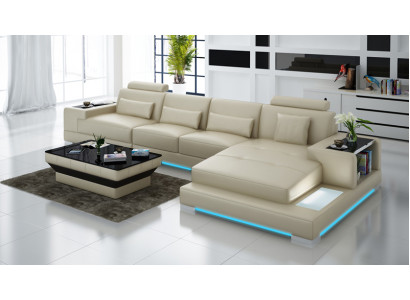 Leren bankstel bank woonlandschap hoekbank hoek modern bankstel ontwerp set