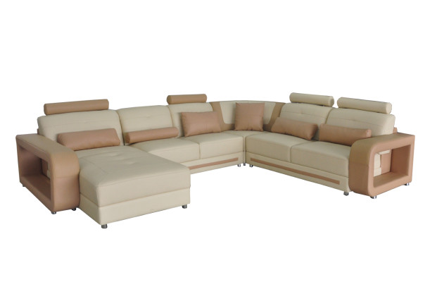 Eckbank Bank Bekleed hoek Woonkamer Landschap Designer banken Textiel A1135