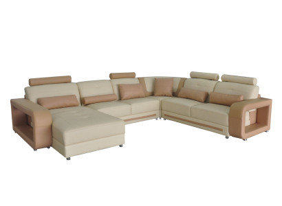 Eckbank Bank Bekleed hoek Woonkamer Landschap Designer banken Textiel A1135