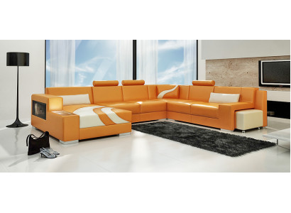 Hoekbank Bekleding Designer Bank Hoekbank Bank Moderne Banken U Vorm Leer + USB