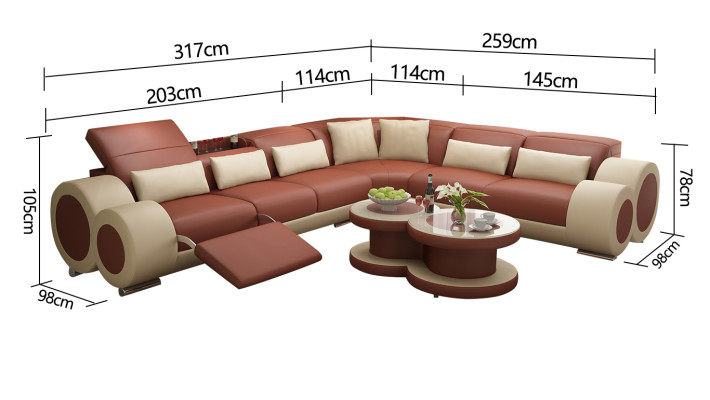 Leren bank Bank Woonlandschap Bank Modern Hoekbank Ontwerp Set  Leren bank Bank Woonlandschap Bank Modern Hoekbank Ontwerp Set