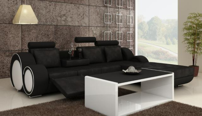 TEXTIELBANKSTEL GARNITUUR HOEKCOUCH USB Maatwerk WOONLANDSCHAP BANKSTEL