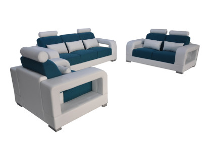Sofa Bank Bekleding Woonlandschap Zitmeubel Set Garnituur 3+2+1 Banken met USB