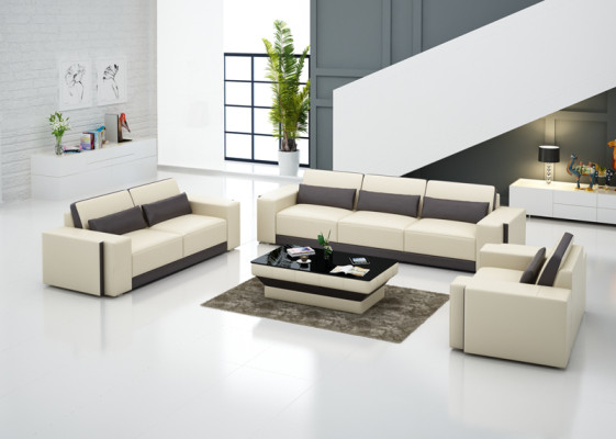 Leren bankstel met USB, bank woonlandschap bankstel bankstel design modern.