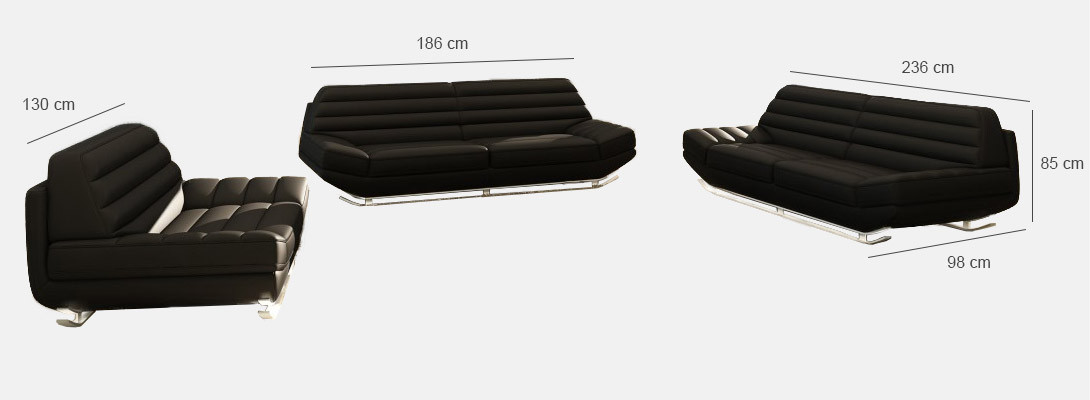 Sofaset 3+2+1 Bank Bekleding Zitgroep Bankstel Ontwerper KalbachB