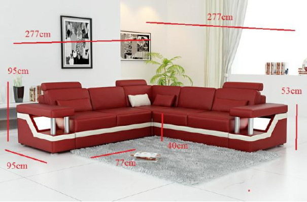 LEDEREN BANKSTEL XXL SET WOONLANDSCHAP HOEKBANK LEDEREN BANKSTEL ZWART / WIT