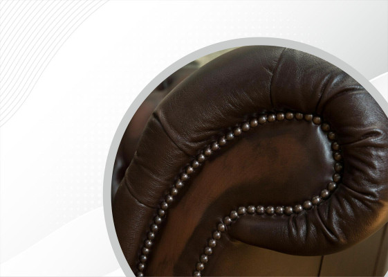 xxl Grote Bank Chesterfield 265cm Decoratieve Beklede Banken 4 Zits Leder