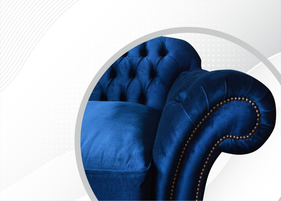 xxl Grote Bank Chesterfield 240cm Beklede Bank 4-Zits Leer