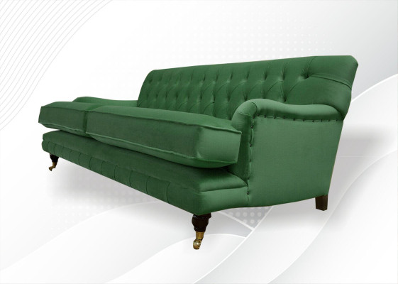 Chesterfield Designermeubels Hoogwaardige driepersoonsbank Gestoffeerd stof